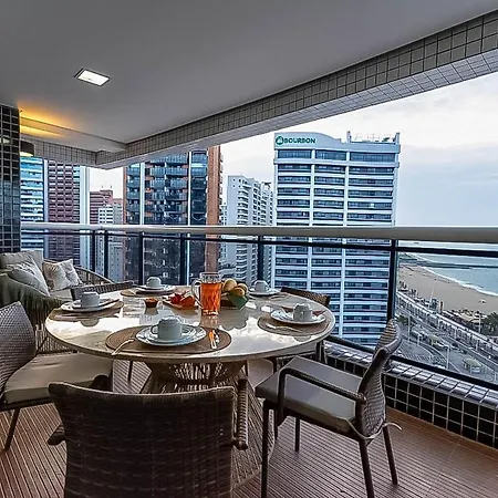 With Panoramic Oceanfront View Landscape Apartamento Fortaleza (Ceara)